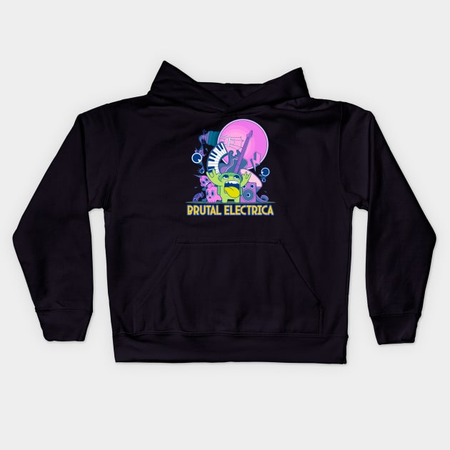 Brutal Electrica Kids Hoodie by Level23